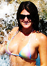 maria in a malibu strings bikini