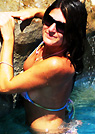 maria in a malibu strings bikini