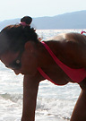 marias in a malibu strings bikini