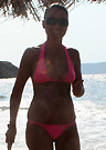 marias in a malibu strings bikini