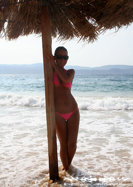 Maria S in a Malibu Strings bikini in Italy.
