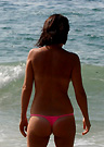 marias in a malibu strings bikini