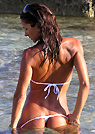 monica in a malibu strings bikini