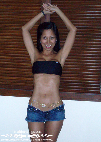 Myra in a Malibu Strings bikini in the Philippines.