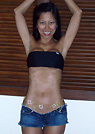 myra in a malibu strings bikini