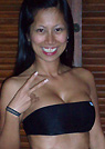 myra in a malibu strings bikini