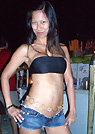 myra in a malibu strings bikini
