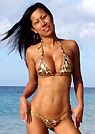 myra in a malibu strings bikini