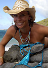 natasha in a malibu strings bikini