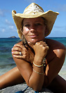 natasha in a malibu strings bikini