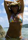 natasha in a malibu strings bikini