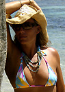 natasha in a malibu strings bikini