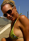 natasha in a malibu strings bikini