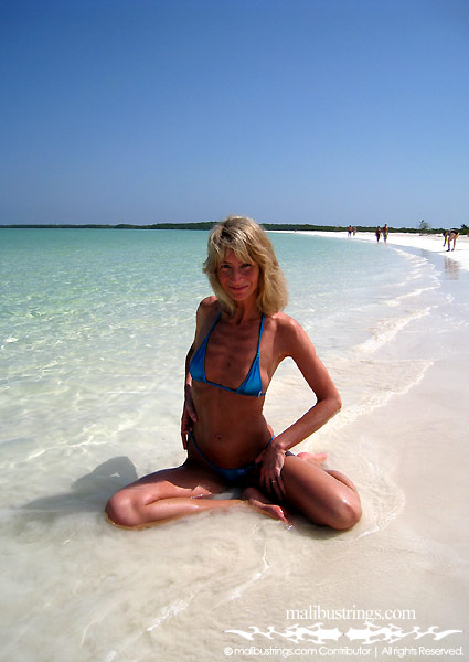 Nathalie in a Malibu Strings bikini in Cuba.