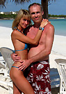 nathalie in a malibu strings bikini