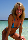 nathalie in a malibu strings bikini