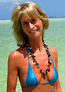 nathalie in a malibu strings bikini
