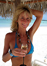 nathalie in a malibu strings bikini