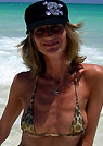 nathalie in a malibu strings bikini