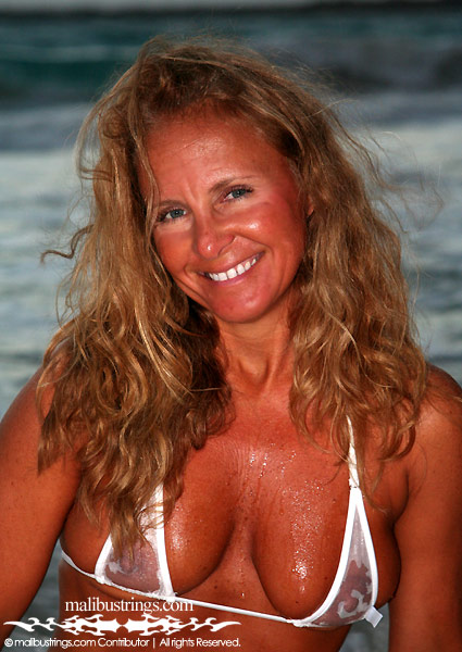 Nora in a Malibu Strings bikini in St. Martin.