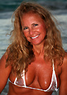 nora in a malibu strings bikini