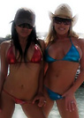 patricia in a malibu strings bikini