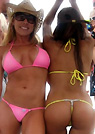 patricia in a malibu strings bikini