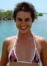 rebecca in a malibu strings bikini