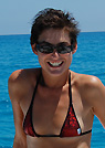 rebecca in a malibu strings bikini