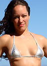 sahara in a malibu strings bikini