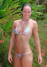 sahara in a malibu strings bikini