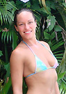 sahara in a malibu strings bikini