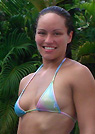 sahara in a malibu strings bikini