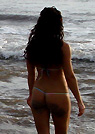 sahara in a malibu strings bikini