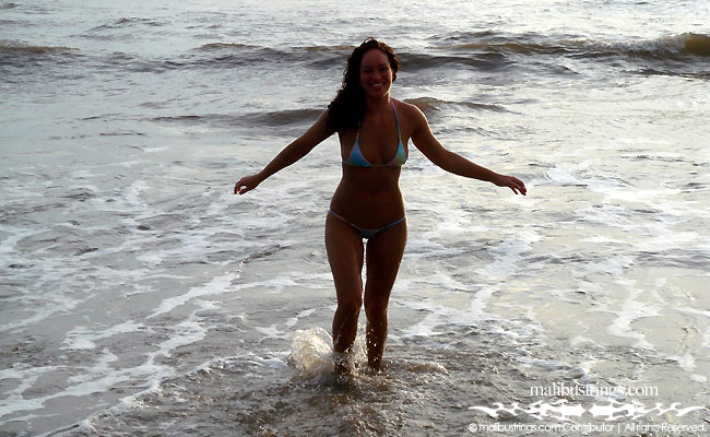Sahara in a Malibu Strings bikini in Costa Rica.