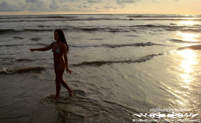 Sahara in a Malibu Strings bikini in Costa Rica.
