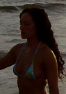 sahara in a malibu strings bikini