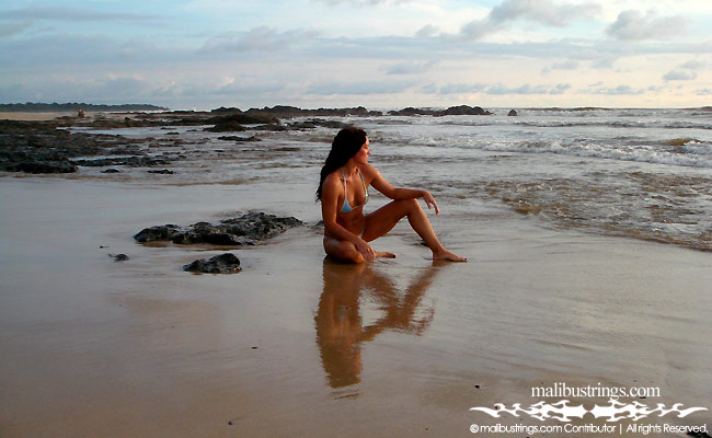 Sahara in a Malibu Strings bikini in Costa Rica.