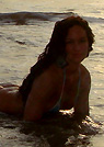 sahara in a malibu strings bikini