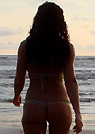 sahara in a malibu strings bikini