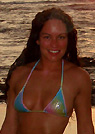 sahara in a malibu strings bikini