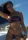 silvia in a malibu strings bikini