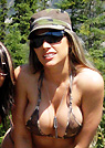sm in a malibu strings bikini