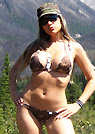 sm in a malibu strings bikini