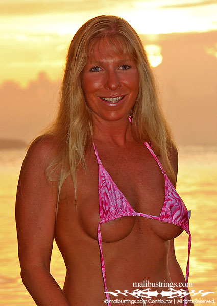 Stacie in a Malibu Strings bikini in Jamaica.