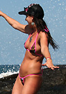 sueellen in a malibu strings bikini