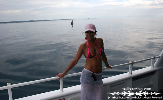 Sue Ellen in a Malibu Strings bikini in Australia.