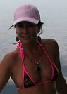 sueellen in a malibu strings bikini