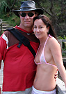 sueellen in a malibu strings bikini