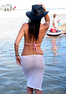 sueellen in a malibu strings bikini